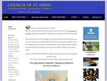 Tablet Screenshot of churchofstdenis.org